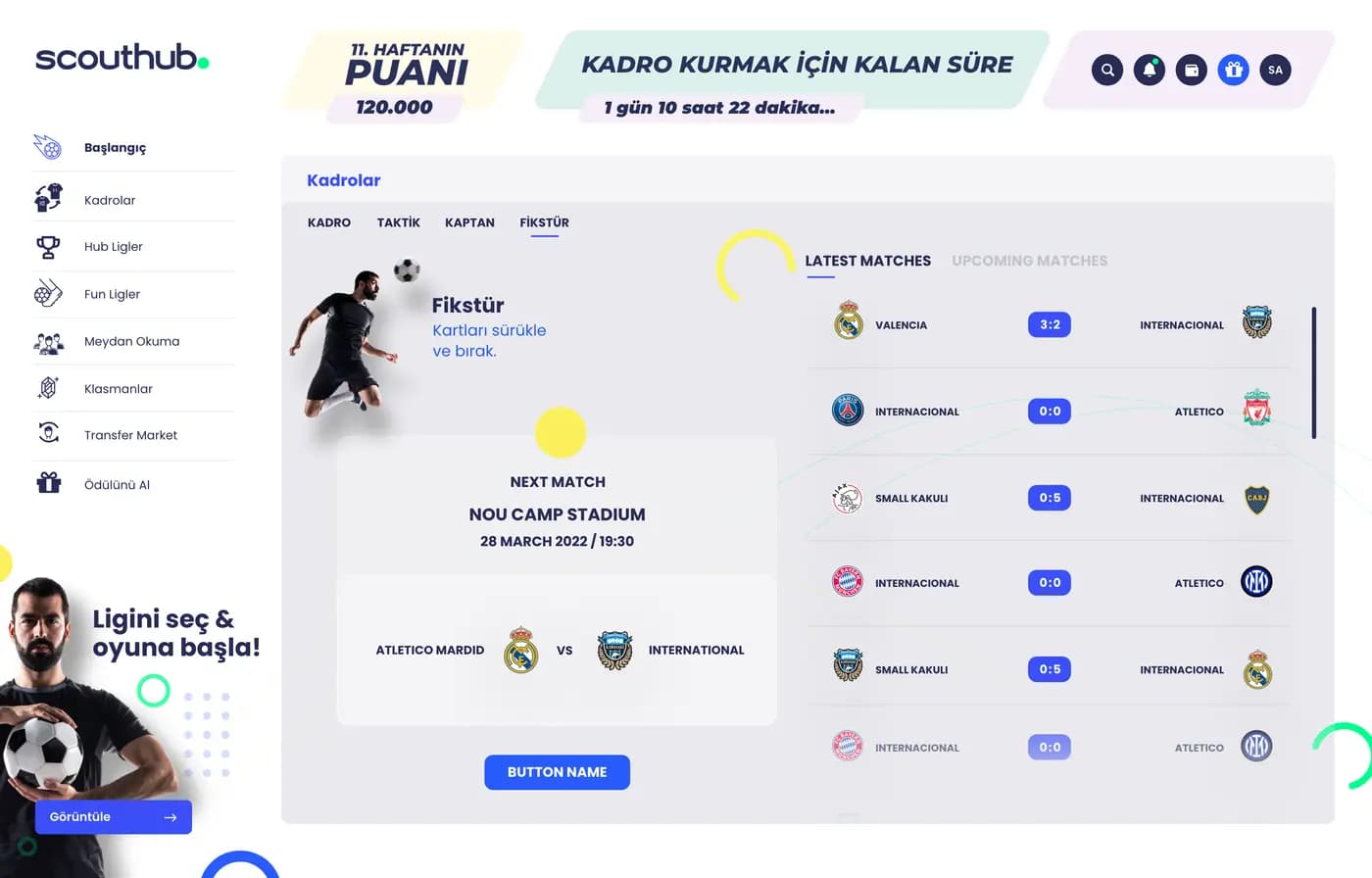 Scouthub Web App — SaaS & Dashboard