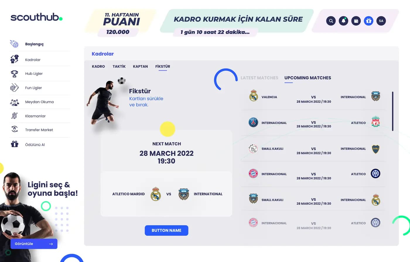 Scouthub Web App — SaaS & Dashboard