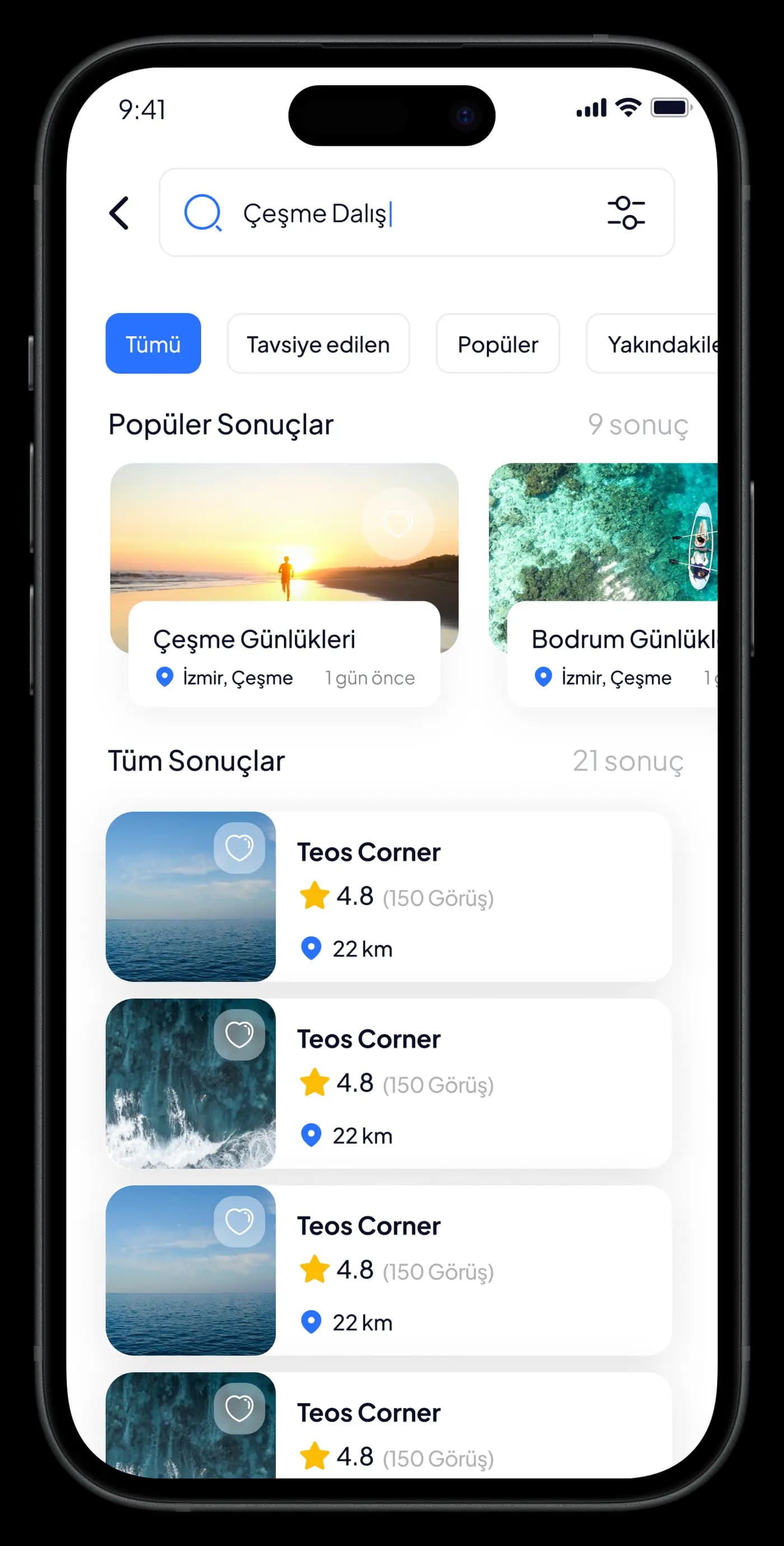 Scuba Diving Mobile App — Mobil Uygulama