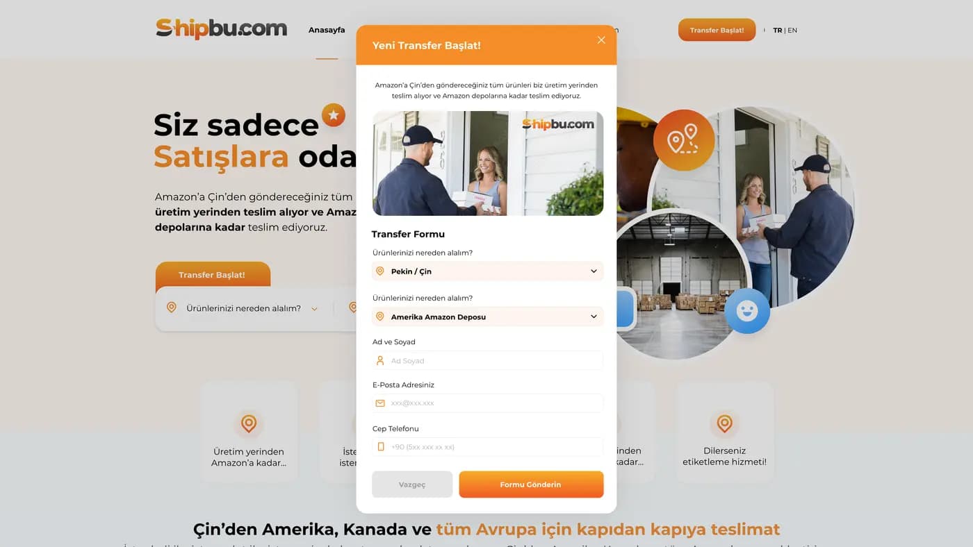 Shipbu Transport — Web Sitesi