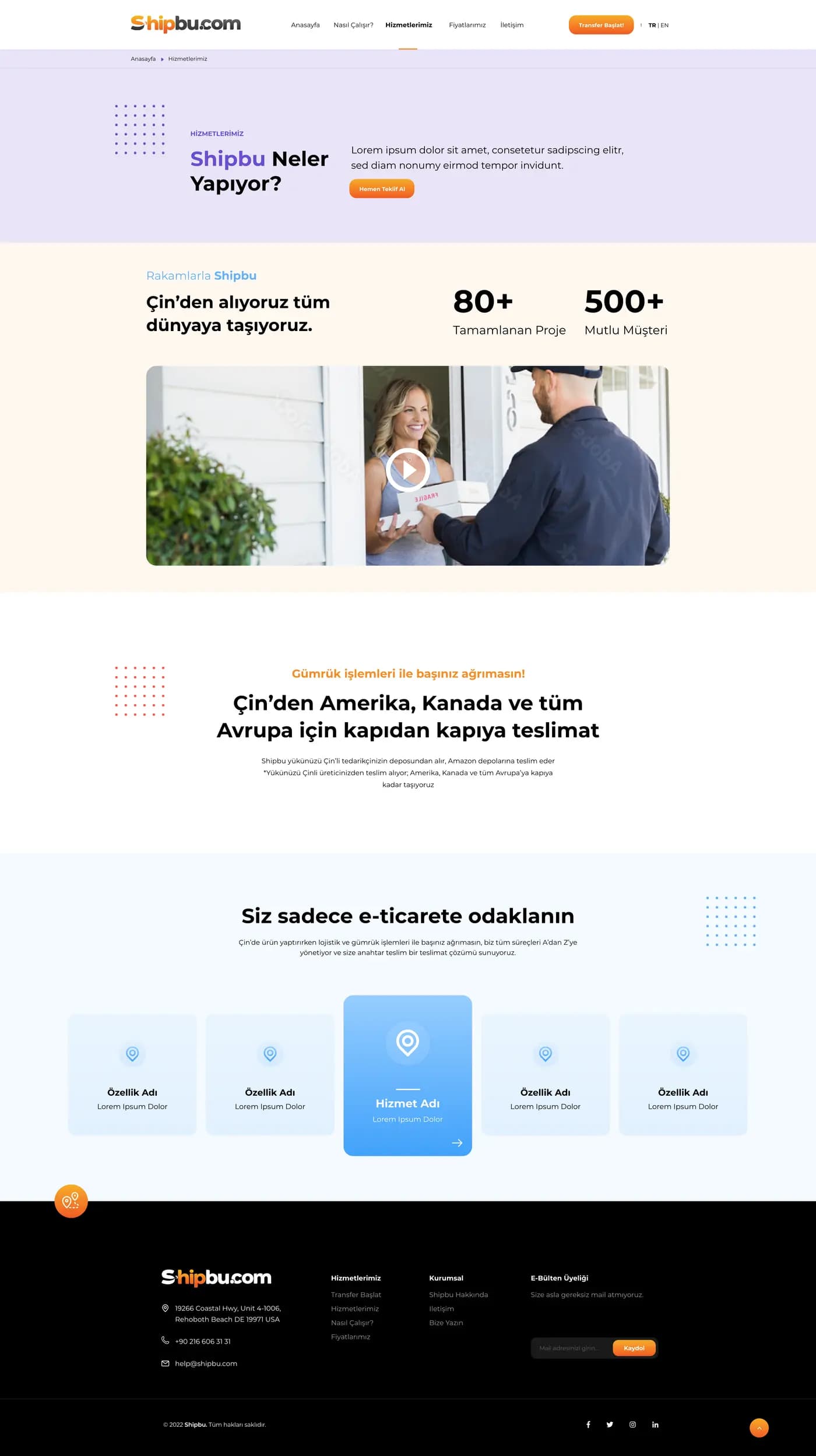 Shipbu Transport — Web Sitesi