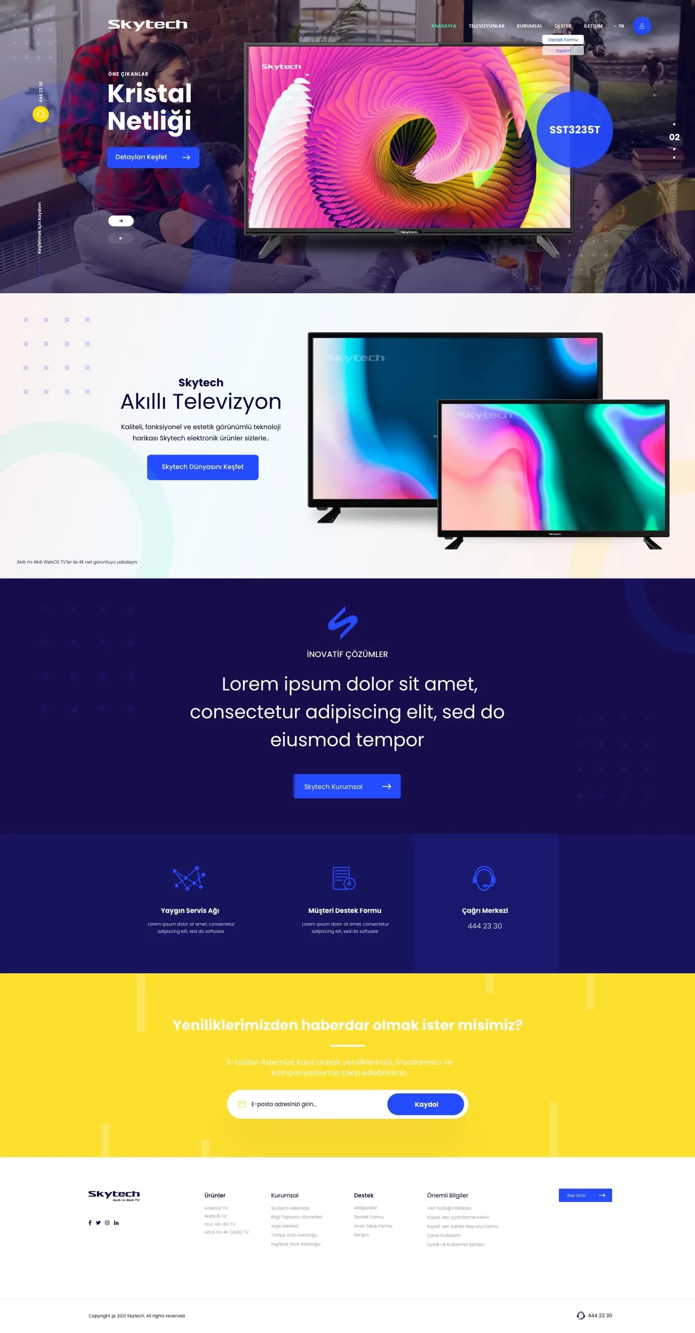 Skytech Website — Web Sitesi