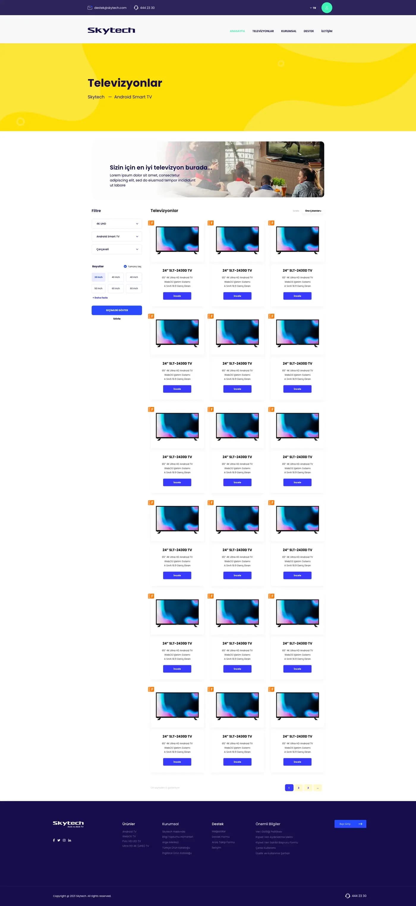 Skytech Website — Web Sitesi