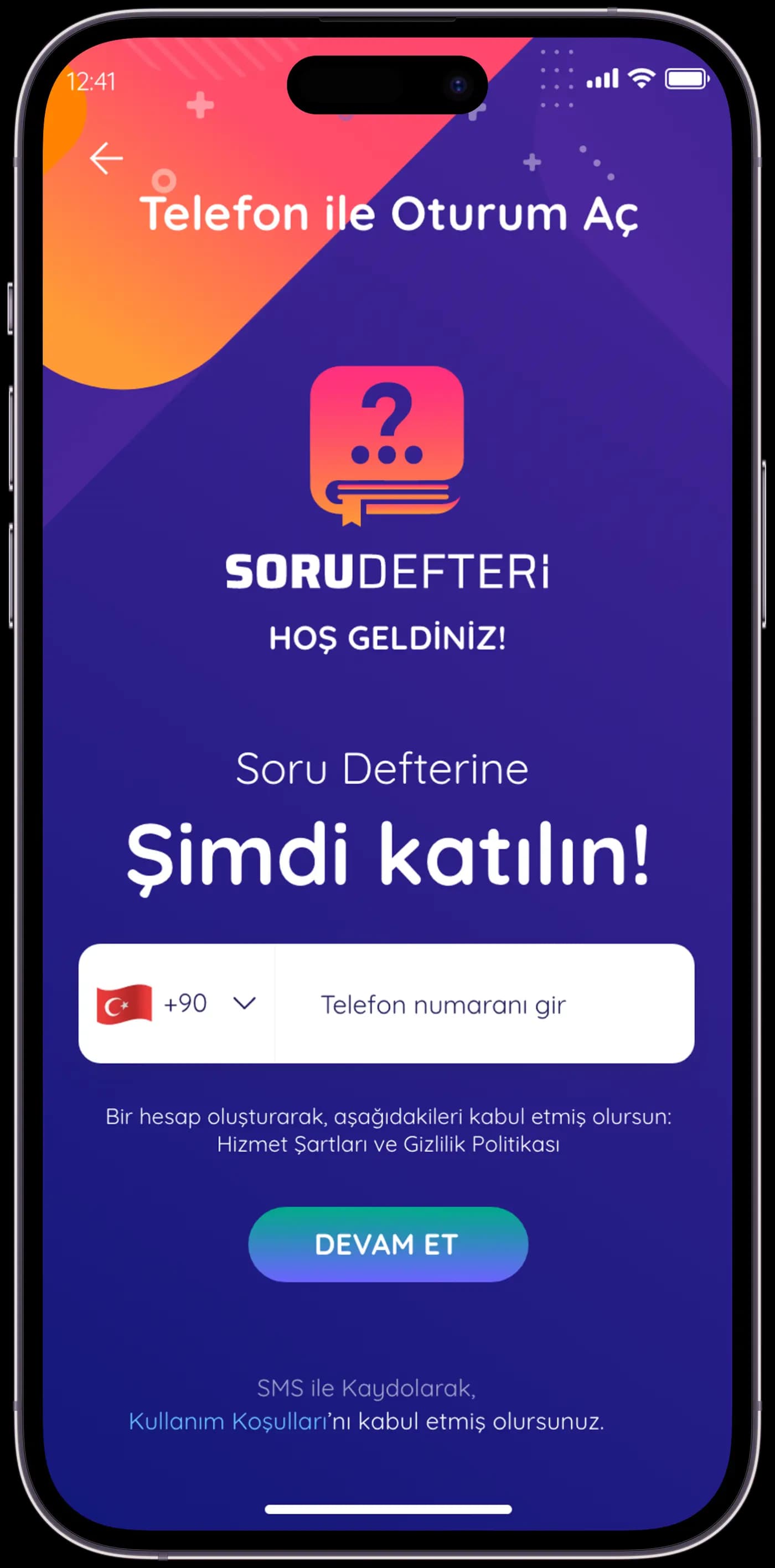 Soru Defteri Q&A App — Mobil Uygulama