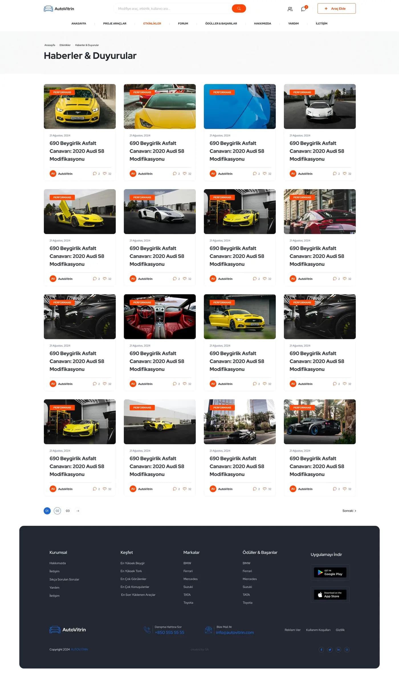 Turkey Auto Tuning Platform — E-Ticaret