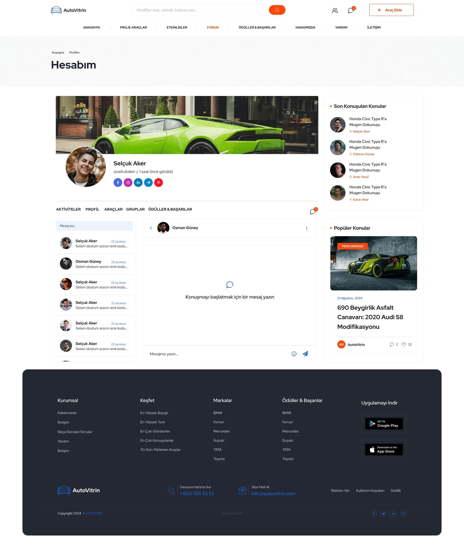 Turkey Auto Tuning Platform — E-Ticaret
