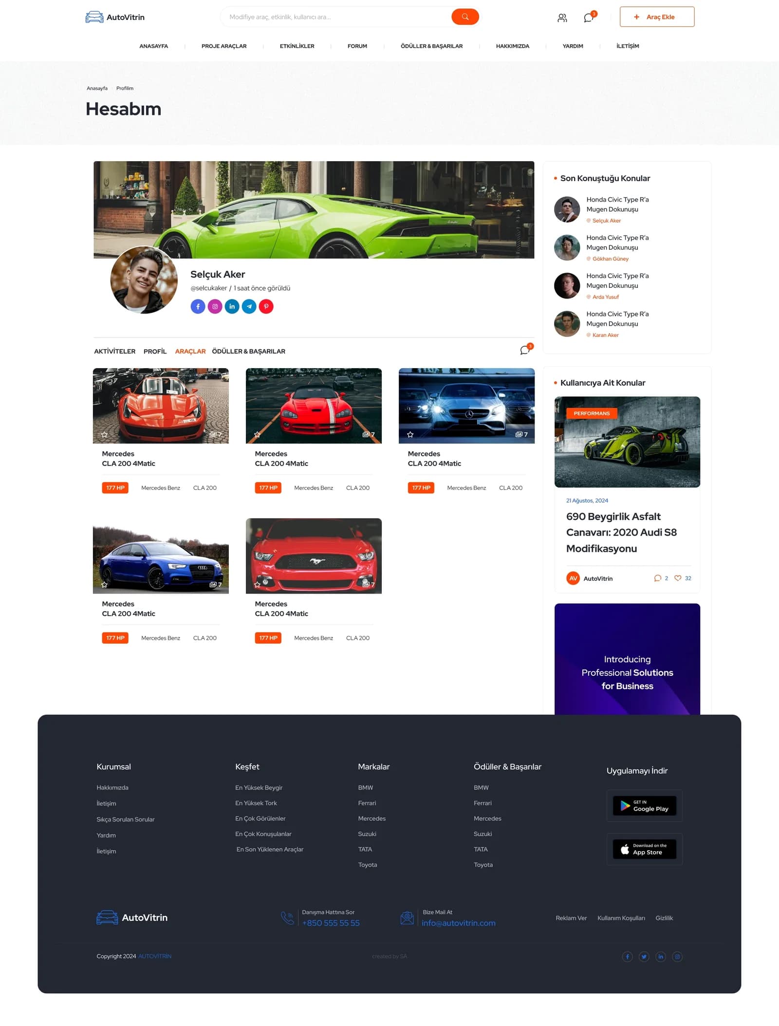 Turkey Auto Tuning Platform — E-Ticaret