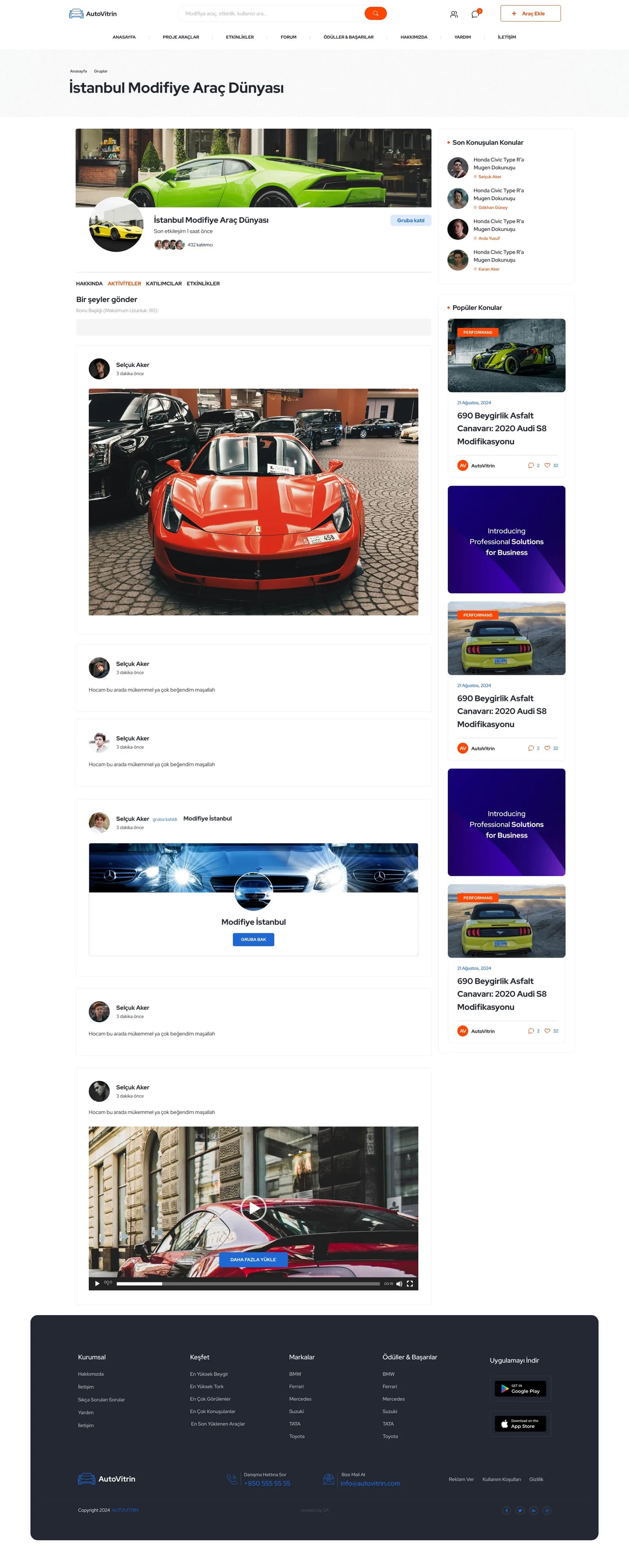 Turkey Auto Tuning Platform — E-Ticaret