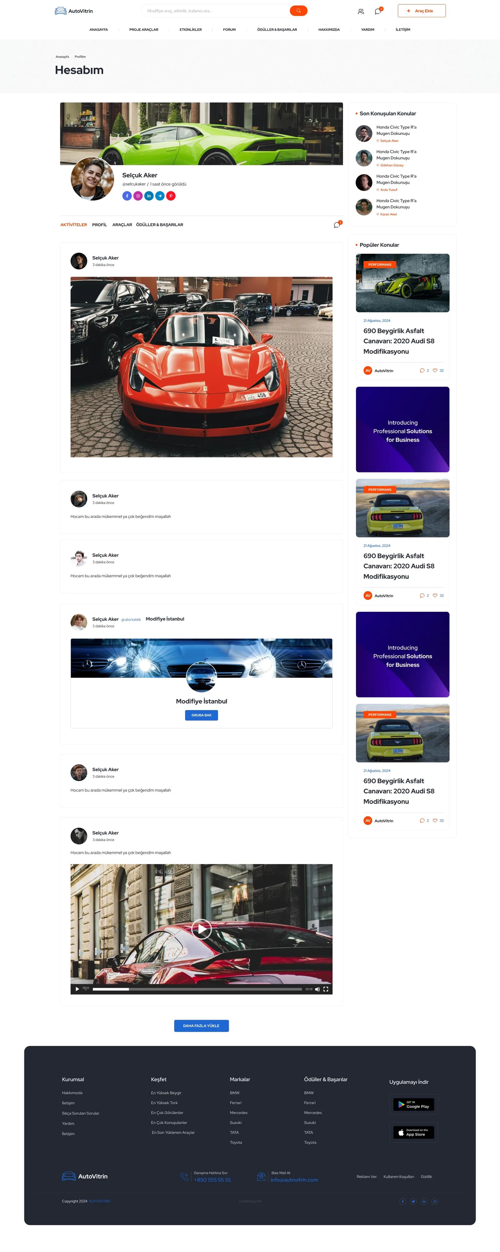 Turkey Auto Tuning Platform — E-Ticaret