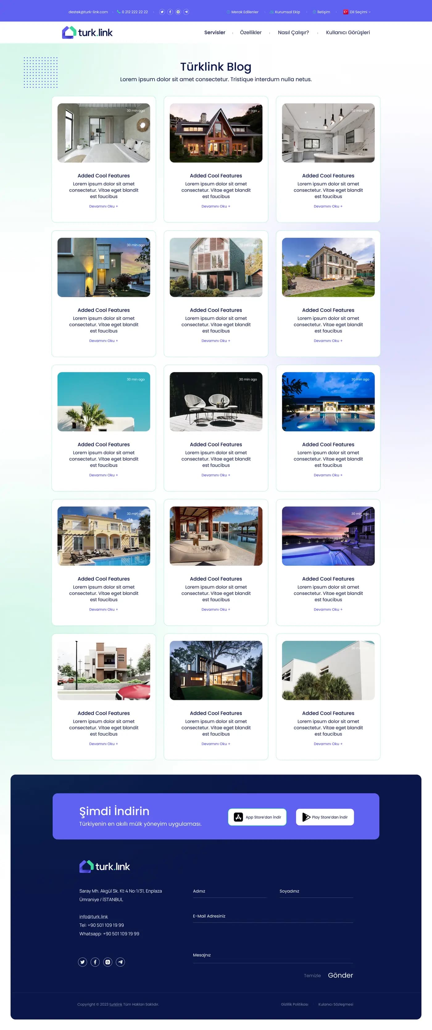 Turklink Real Estate — Web Sitesi