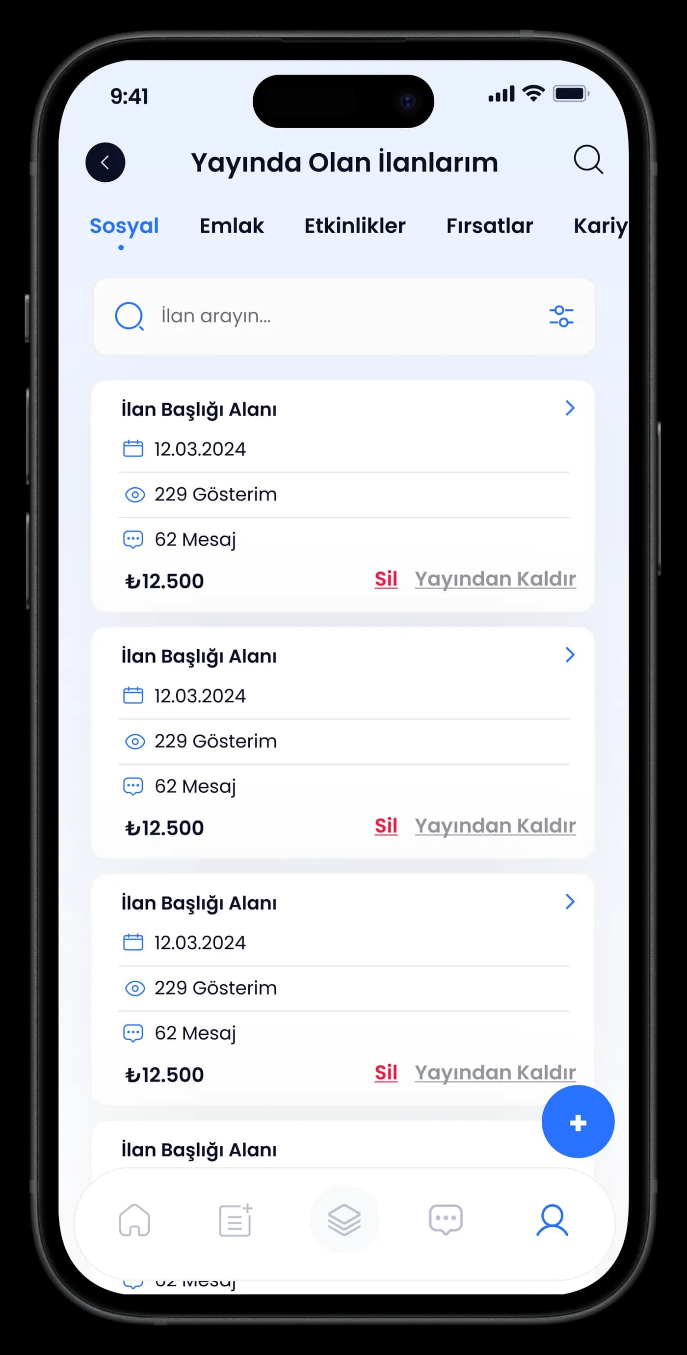University Life Mobile App — Mobil Uygulama