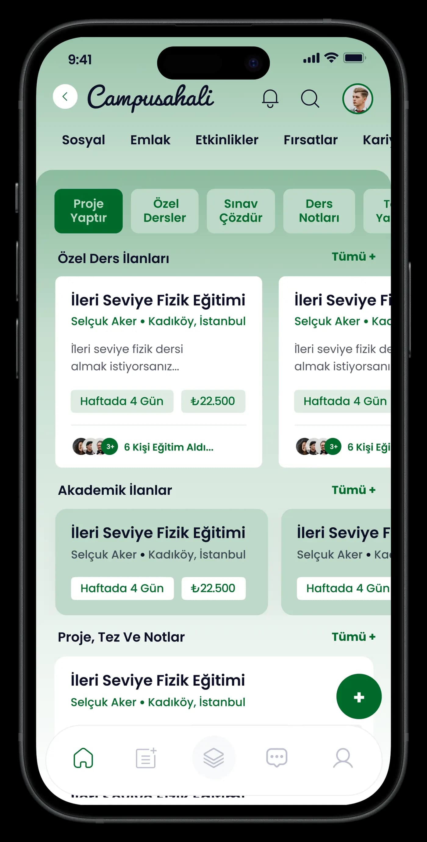 University Life Mobile App — Mobil Uygulama