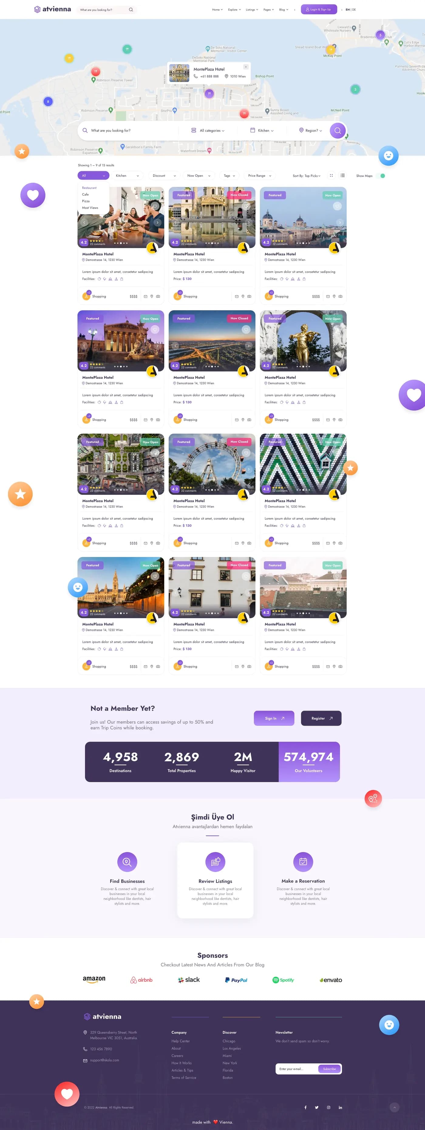 Vienna Travel Portal — E-Ticaret