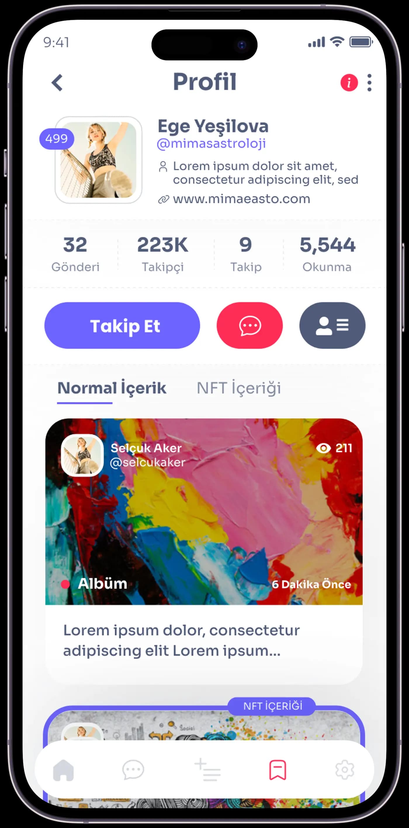 Wannart Social App — Mobil Uygulama