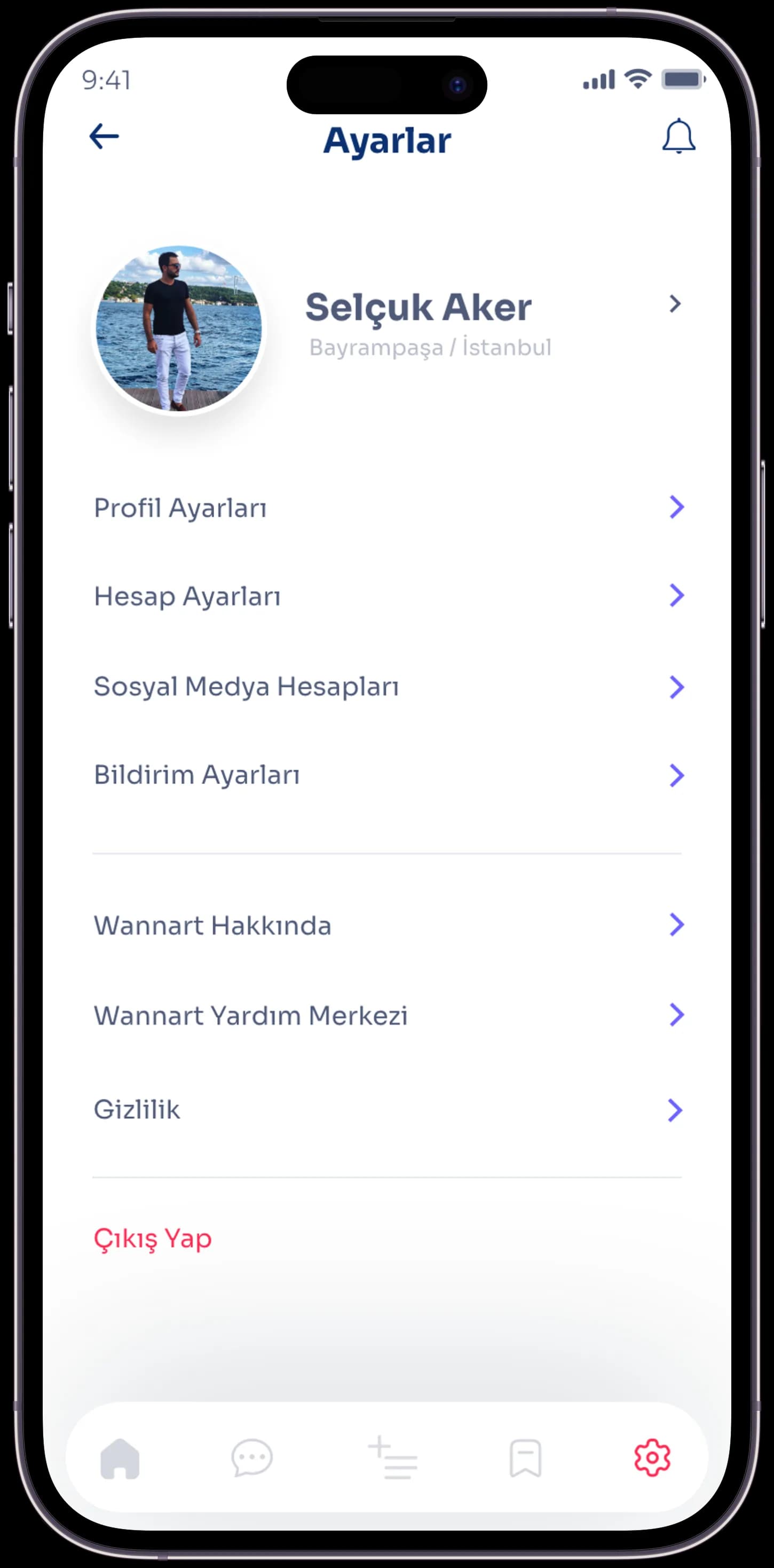 Wannart Social App — Mobil Uygulama
