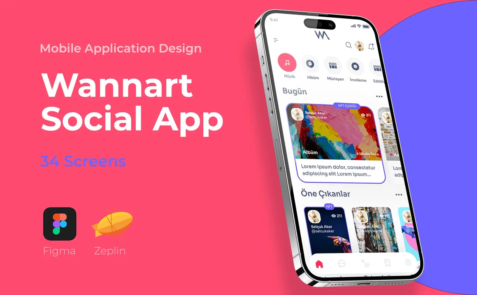 Wannart Social App — Mobil Uygulama