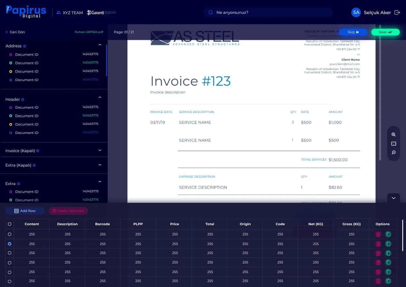 Papirus Digital — SaaS & Dashboard