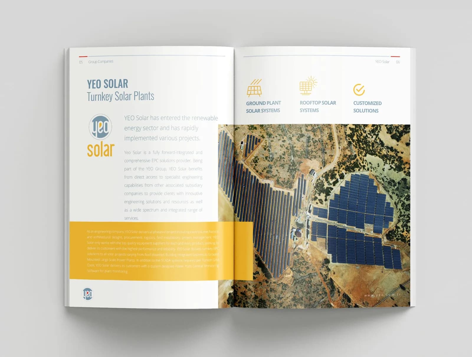 YEO Solar — Katalog & Broşür
