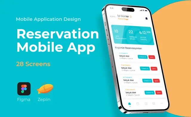 Beach Reservation Mobile App — Mobil Uygulama