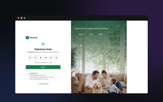 Clean Lab Web — SaaS & Dashboard