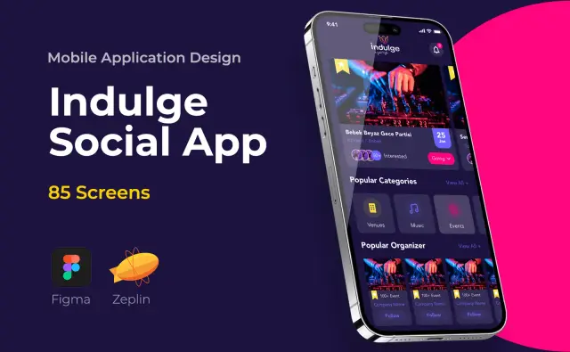 Indulge Social — Mobil Uygulama