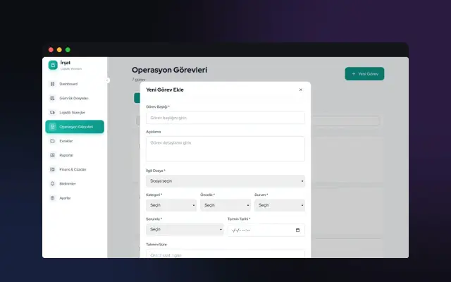 İrşat Portal — SaaS & Dashboard