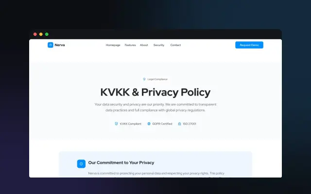NERVA — Web Sitesi