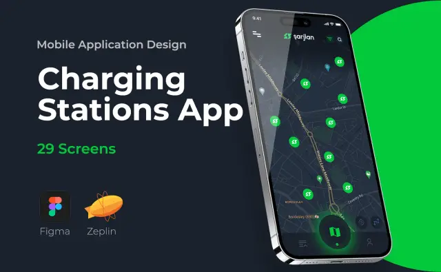 Car Charging Stations App — Mobil Uygulama