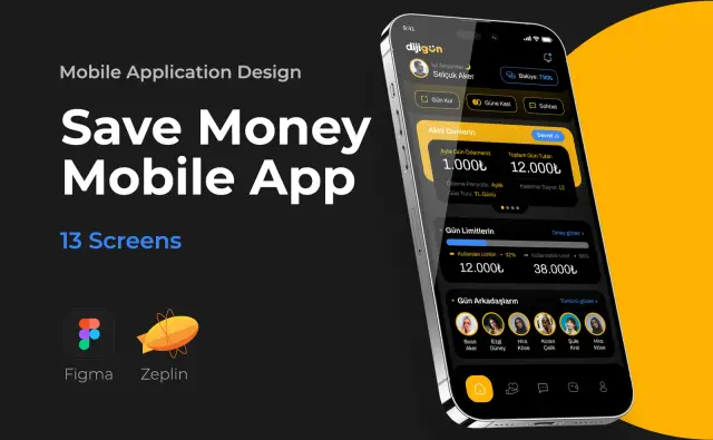 Save Money Mobile App — Mobil Uygulama