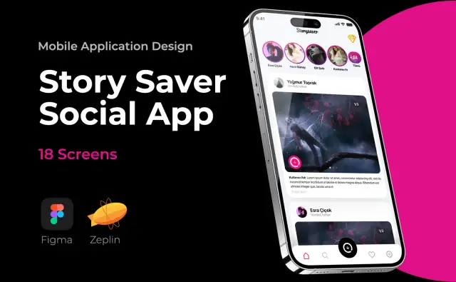 Story Saver Social App — Mobil Uygulama